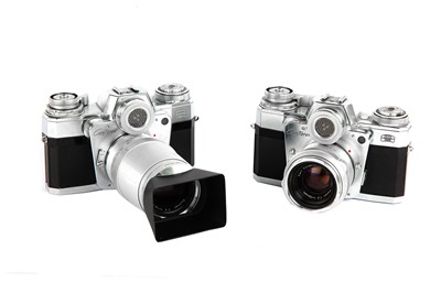 Lot 169 - A Pair of Zeiss Ikon Contarex Bullseye SLR Cameras