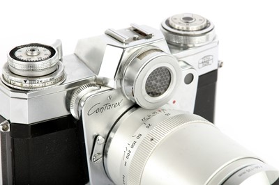 Lot 169 - A Pair of Zeiss Ikon Contarex Bullseye SLR Cameras