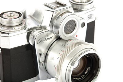 Lot 169 - A Pair of Zeiss Ikon Contarex Bullseye SLR Cameras