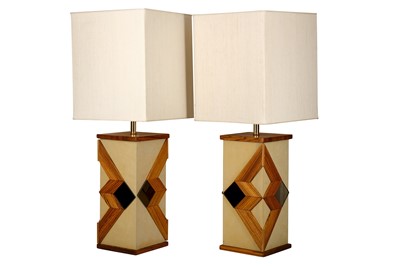 Lot 40 - A pair of 1970s large table lamps