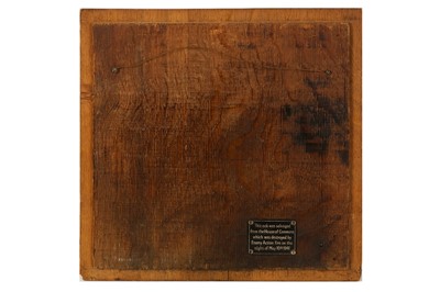 Lot 137 - A SALVAGED OAK PANEL FROM THE HOUSE OF COMMONS
