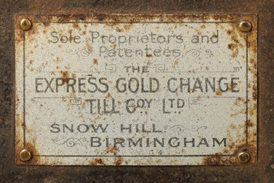 Lot 139 - A LATE 19TH / EARLY 20TH CENTURY CAST IRON SOVEREIGN CHANGER