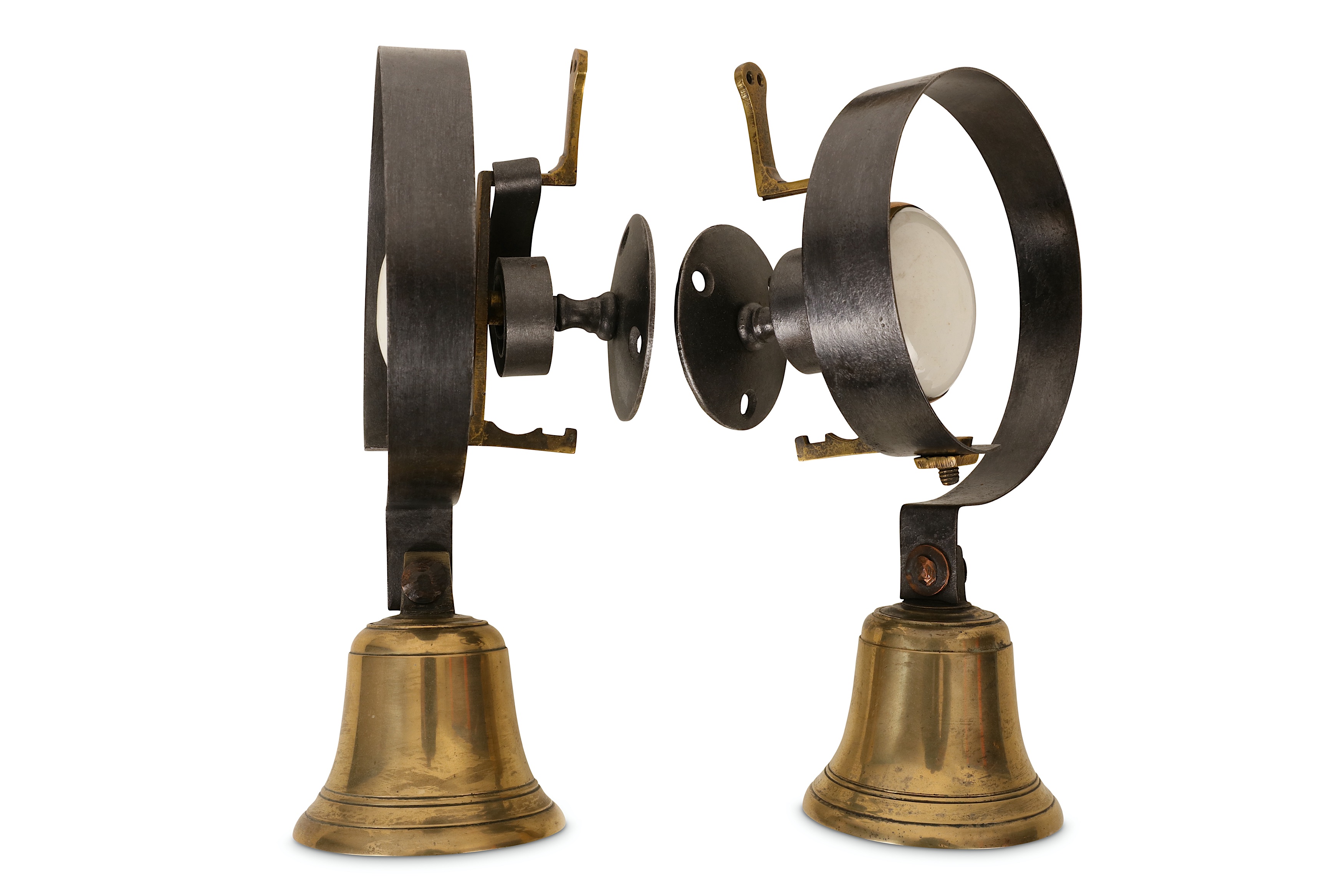 Lot 173 A PAIR OF LATE 19TH CENTURY SERVANT'S BELLS