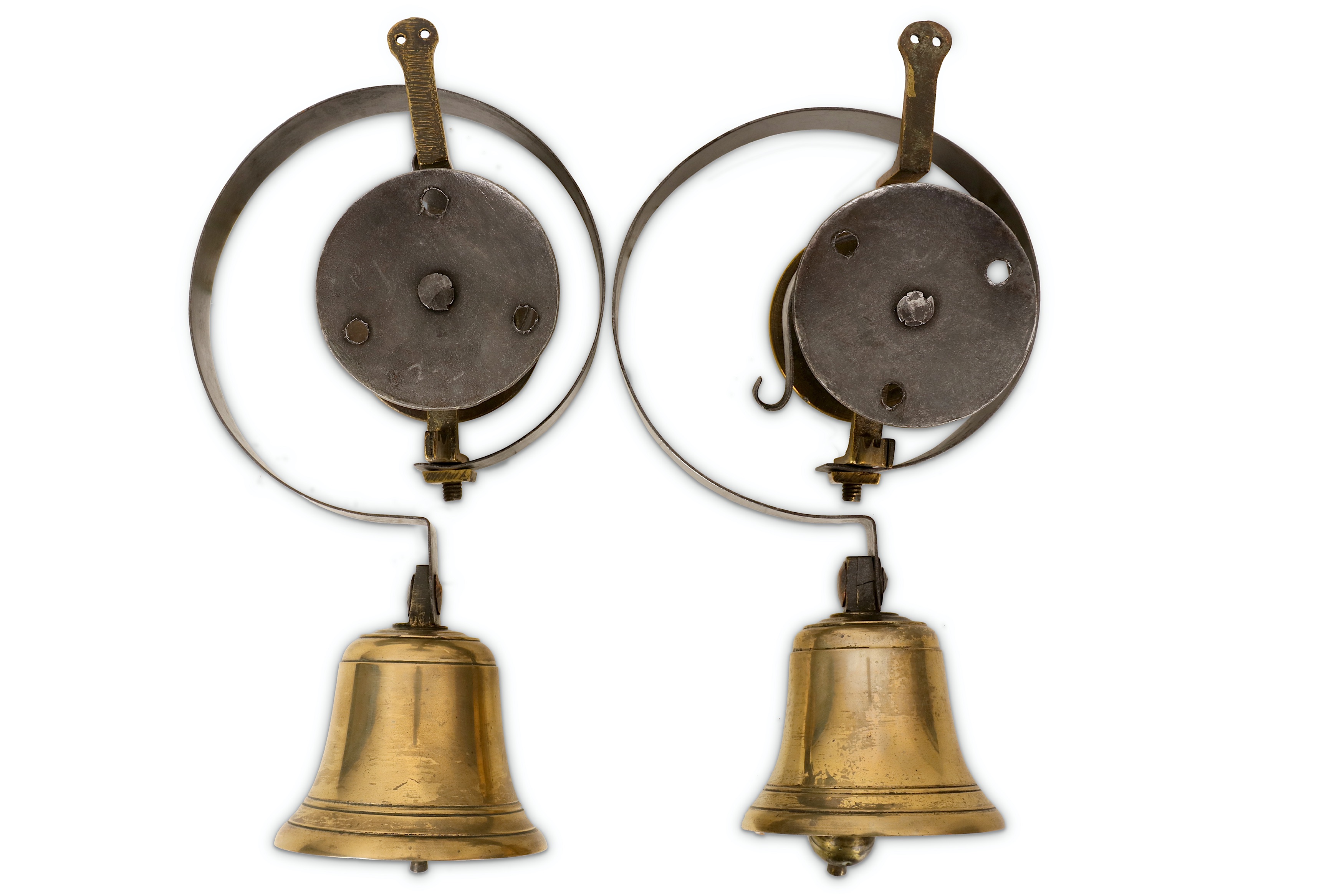 Lot 173 A PAIR OF LATE 19TH CENTURY SERVANT'S BELLS