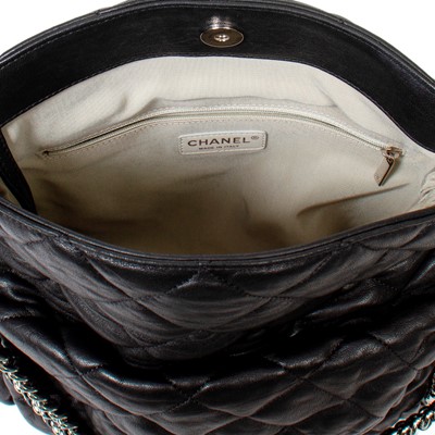 Lot 34 - Chanel Black Quilted Leather Shoulder