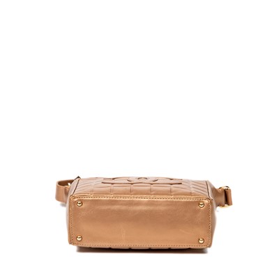 Lot 282 - Chanel Bronze Chocolate Bar Quilted Shoulder Bag