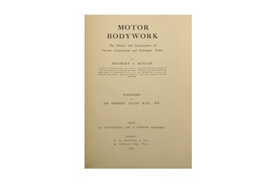 Lot 128 - Butler (Herbert J.) Motor Bodywork