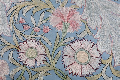 Lot 1 - WILLIAM MORRIS (1834 - 1896); An Arts & Crafts embroidered silkwork panel circa 1880's