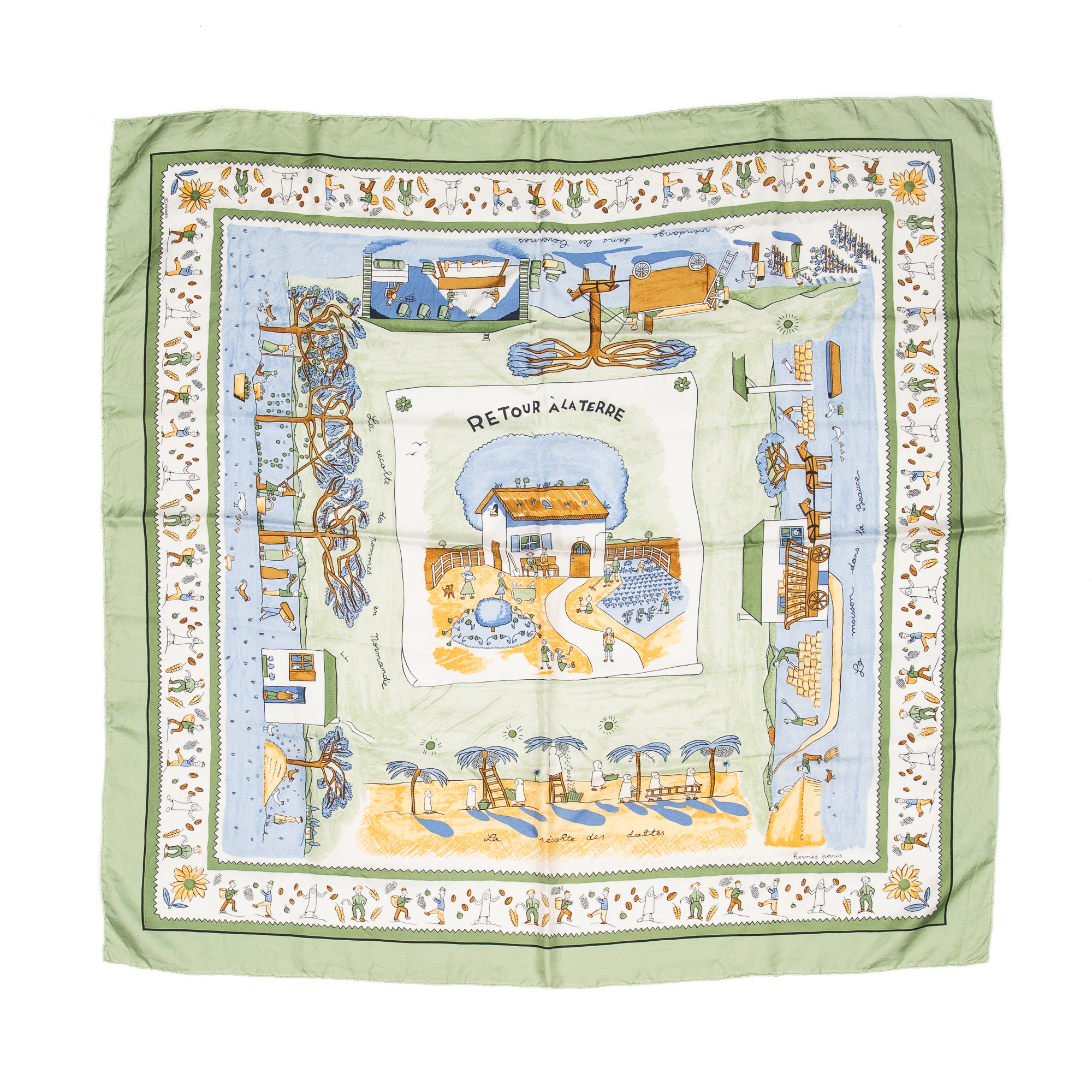 hermes retour a la terre scarf