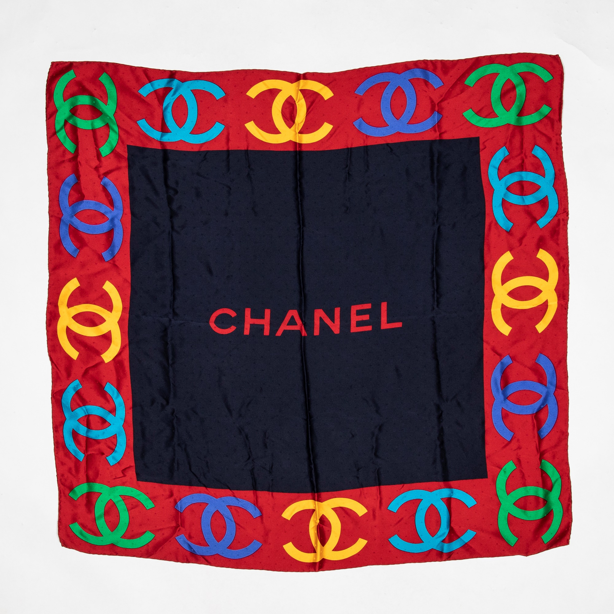 Lot 346 - Chanel Logo Silk Scarf