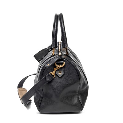 Lot 356 - Chanel Black Logo Boston Bag