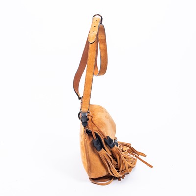 Lot 101 - Gucci Orange Nouveau Fringe Bag