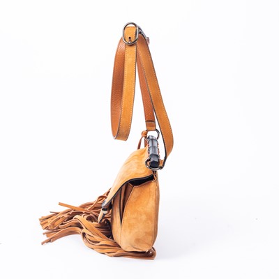 Lot 101 - Gucci Orange Nouveau Fringe Bag