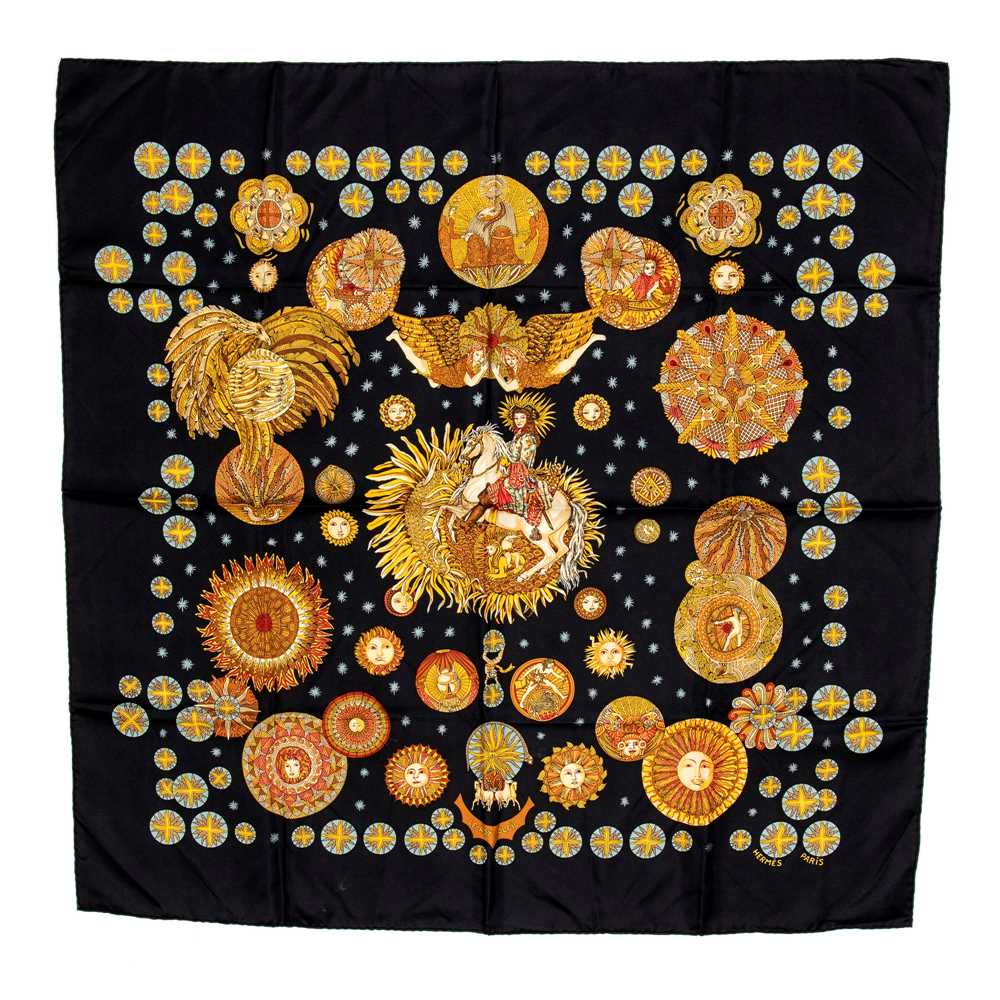 Lot 337 - Hermes 'Le Roy Soleil' Silk Scarf