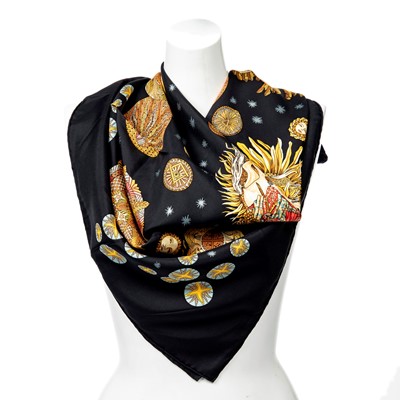 Lot 337 - Hermes 'Le Roy Soleil' Silk Scarf