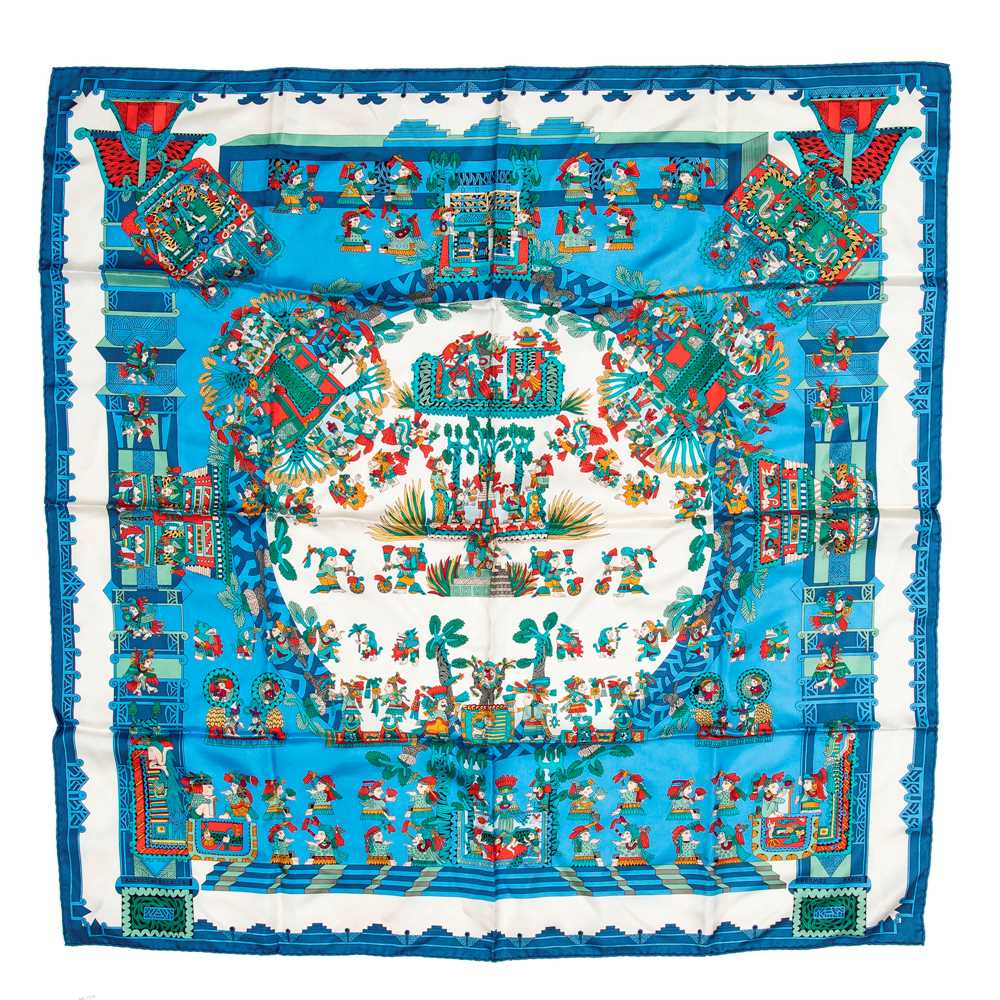 Lot 230 - Hermes 'Astres et Soleils' Silk Scarf