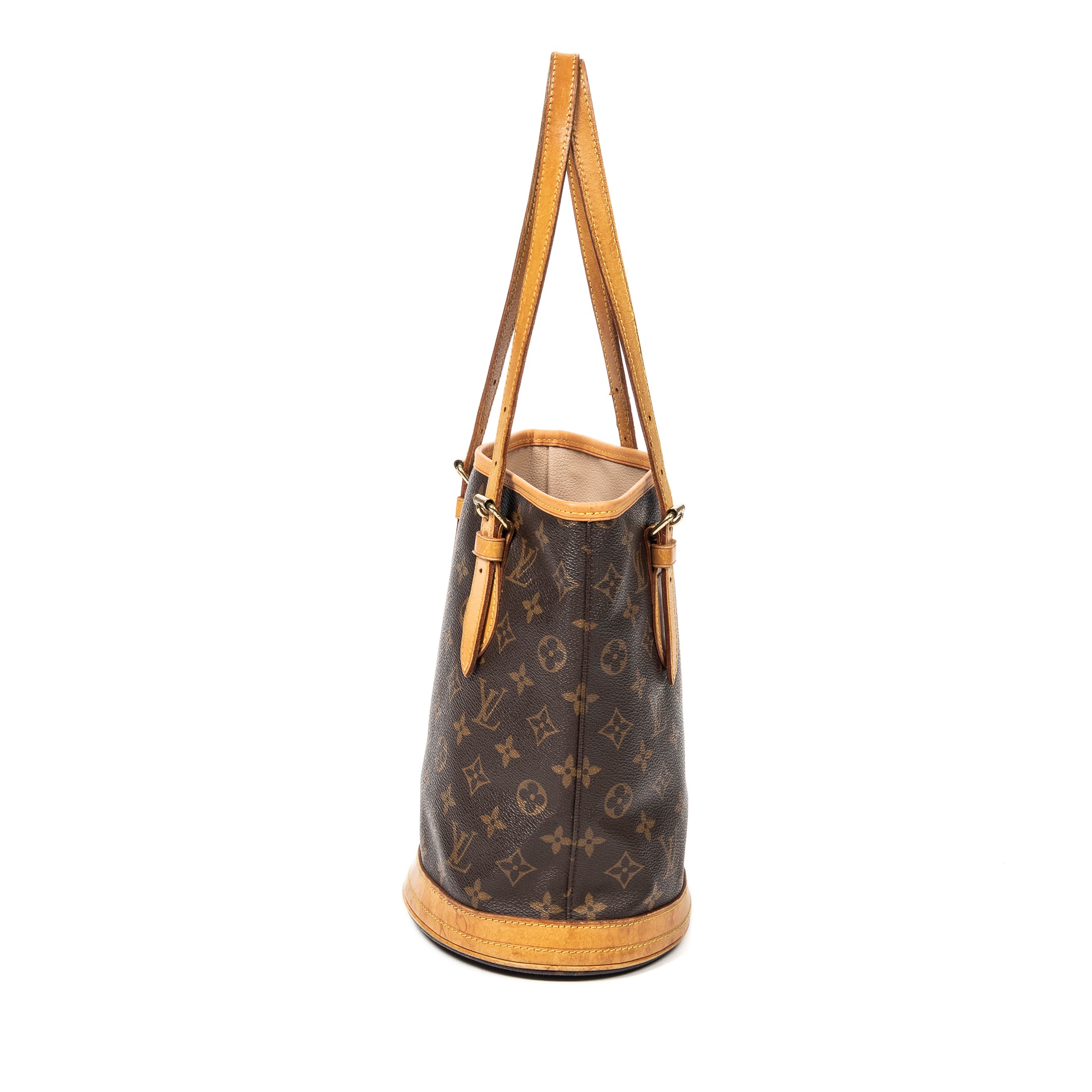 Sold at Auction: Louis Vuitton Monogram Petit Bucket Bag