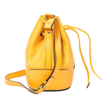 Lot 55 - Gucci Yellow Diamante Bright Bucket Bag