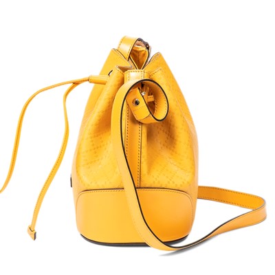 Lot 55 - Gucci Yellow Diamante Bright Bucket Bag