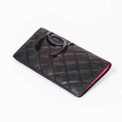 Lot 359 - Chanel Black Quilted Ligne Cambon Long Wallet