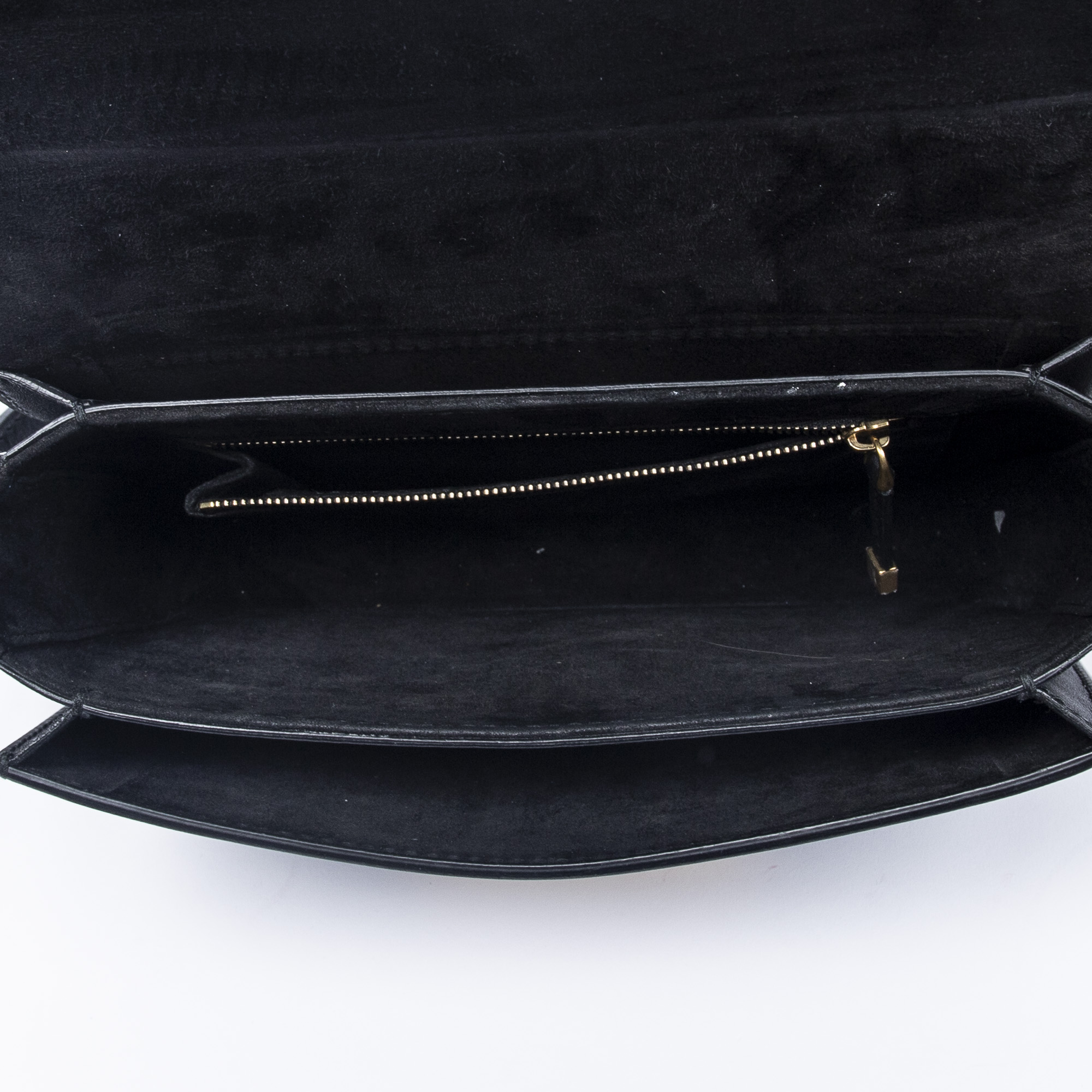 Lot 292 - Christian Dior Black Logo Flap Bag