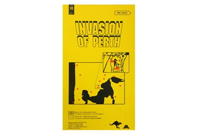 Lot 216 - Invader (French, b.1969), 'Invasion of Perth Map'