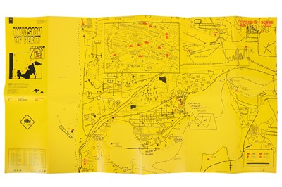 Lot 216 - Invader (French, b.1969), 'Invasion of Perth Map'