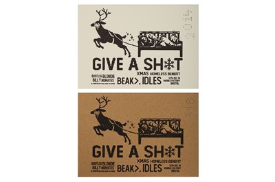 Lot 371 - Banksy (British, b.1974), 'Give a Sh*t Raffle Tickets (Brown & White)'