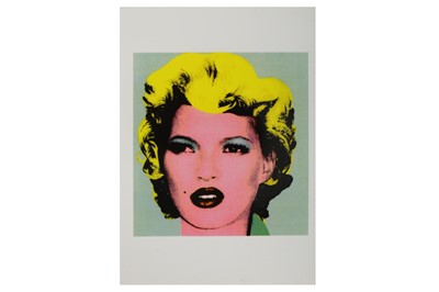 Lot 190 - Banksy (British, b.1974), 'Kate Moss (Crude Oils Exhibition Postcard)'