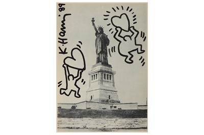Lot 349 - Keith Haring (American, 1958-1990), 'Pop Statue of Liberty'