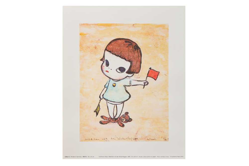 Lot 340 - Yoshitomo Nara (Japanese, b.1959), 'Mädchen mit den Winkerflaggen'