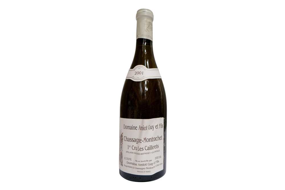 Lot 134 - Domaine Amiot Guy et fils Chassagne Montrachet ler Cru les Caillerets 2001 and 2004