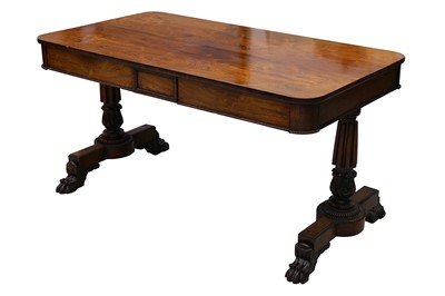 Lot 389 - A William IV rosewood library table