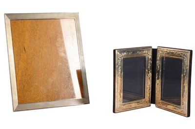 Lot 160 - A rectangular silver photograph frame and another