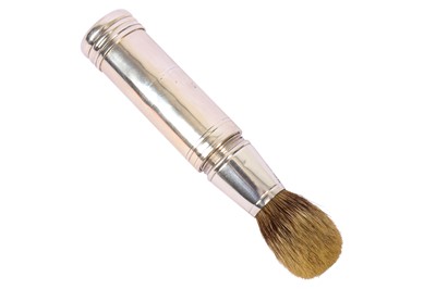 Lot 158 - A Victorian silver shaving brush