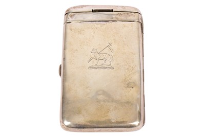 Lot 161 - A Victorian silver combined vesta and cigarette case