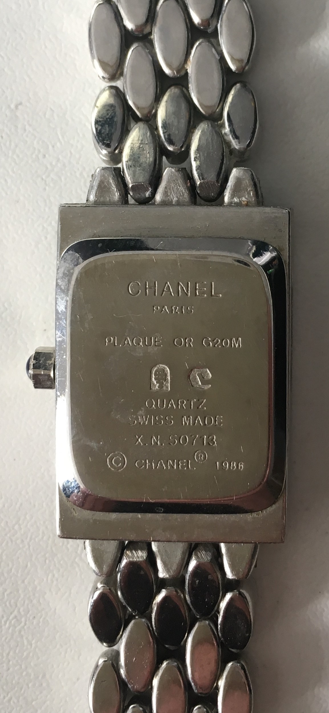時計 CHANEL PARIS  PLAQUE OR G20M SWISS MACE CHANEL PARIS PLAQUE OR G20M SWISS MACE