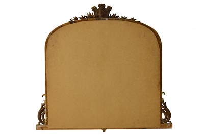 Lot 413 - A giltwood overmantel mirror