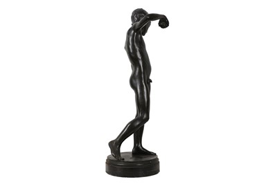 Lot 53 - AN IMPORTANT NEW SCULPTURE BRONZE FIGURE OF A BOY POSSIBLY BY SIR WILLIAM GOSCOMBE JOHN (BRITISH, 1860-1952)