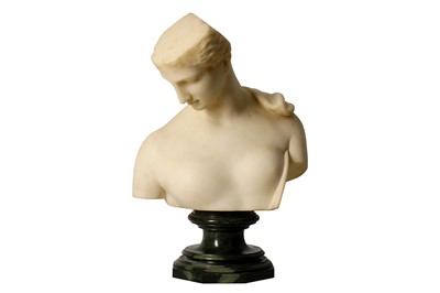 Lot 210 - A late 19th/early 20th century Italian white marble bust of the 'Psyche of Capua', after the antique