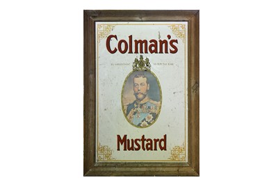 Lot 409 - A George V Colman's Mustard advertising mirror