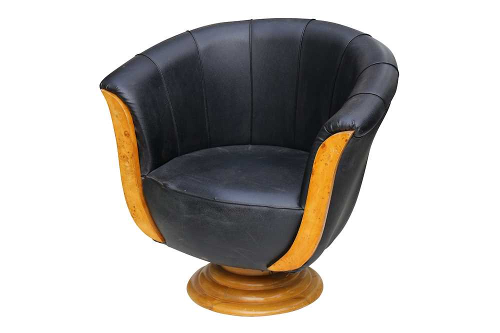 art deco shell chair