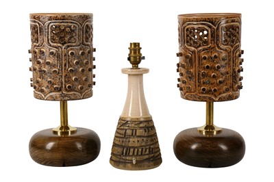 Lot 92 - A pair of 1970s Axella Design Danish table lamps