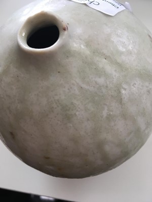 Lot 105 - Alan Wallwork (1931-2019); a stoneware seedhead vase
