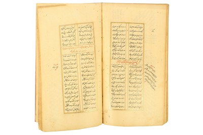 Lot 120 - VOLUMES III AND IV OF THE SIX BOOKS OF JALAL AL-DIN MUHAMMAD BALKHI RUMI'S MATHNAWI-YE MA’NAWI