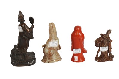 Lot 641 - FOUR CHINESE FIGURES.