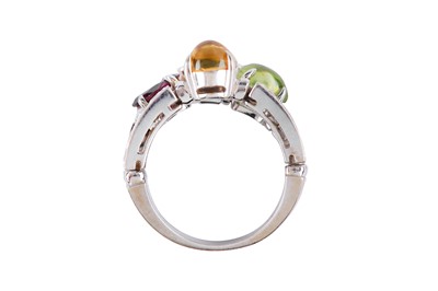 Lot 60 - A diamond and gem-set 'Allegra' ring, by Bulgari
