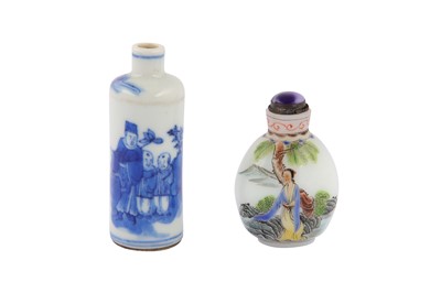 Lot 222 - Two Chinese snuff bottles.