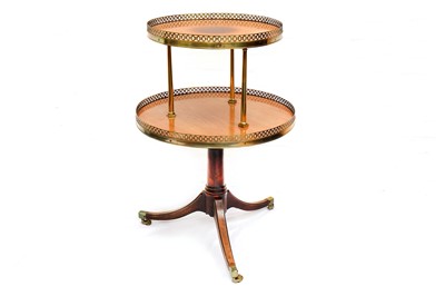 Lot 793 - A galleried two tier occasional table