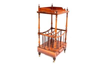 Lot 794 - A Victorian rosewood Canterbury